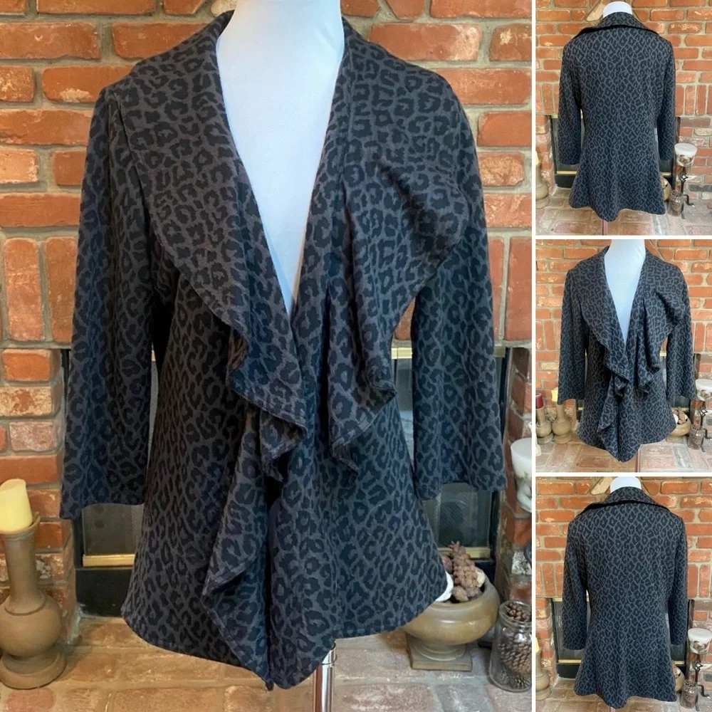 Calvin Klein Ruffle Layering Cardigan Jacket